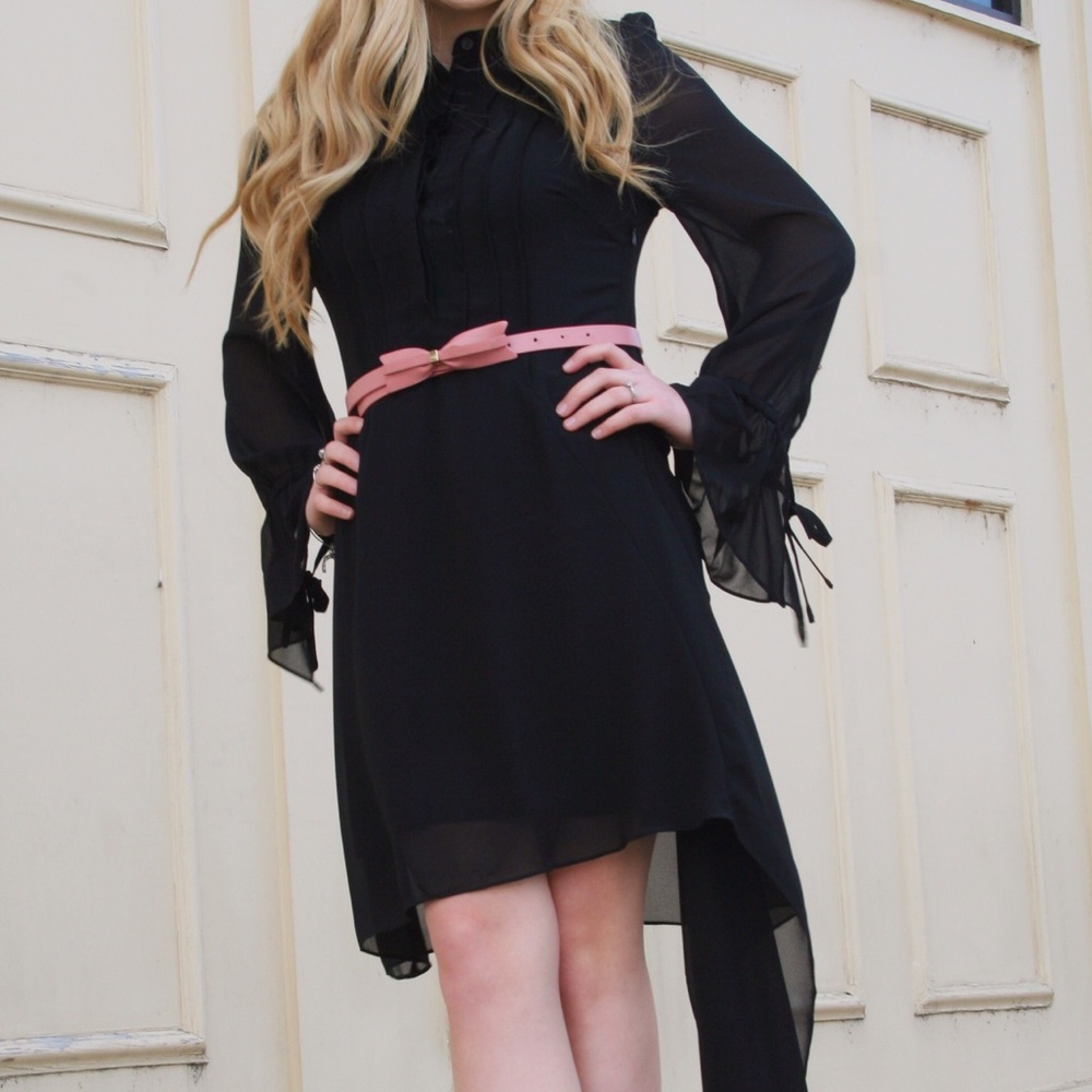 THE Little Black Dress with Side Sash